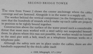 Bay Bridge Second Bridge Tower text